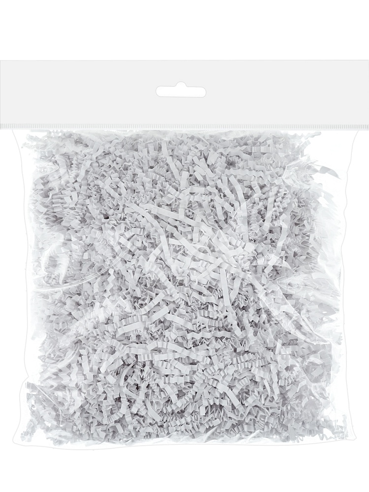 Бумажный наполнитель белый, 100г, ширина 2 мм