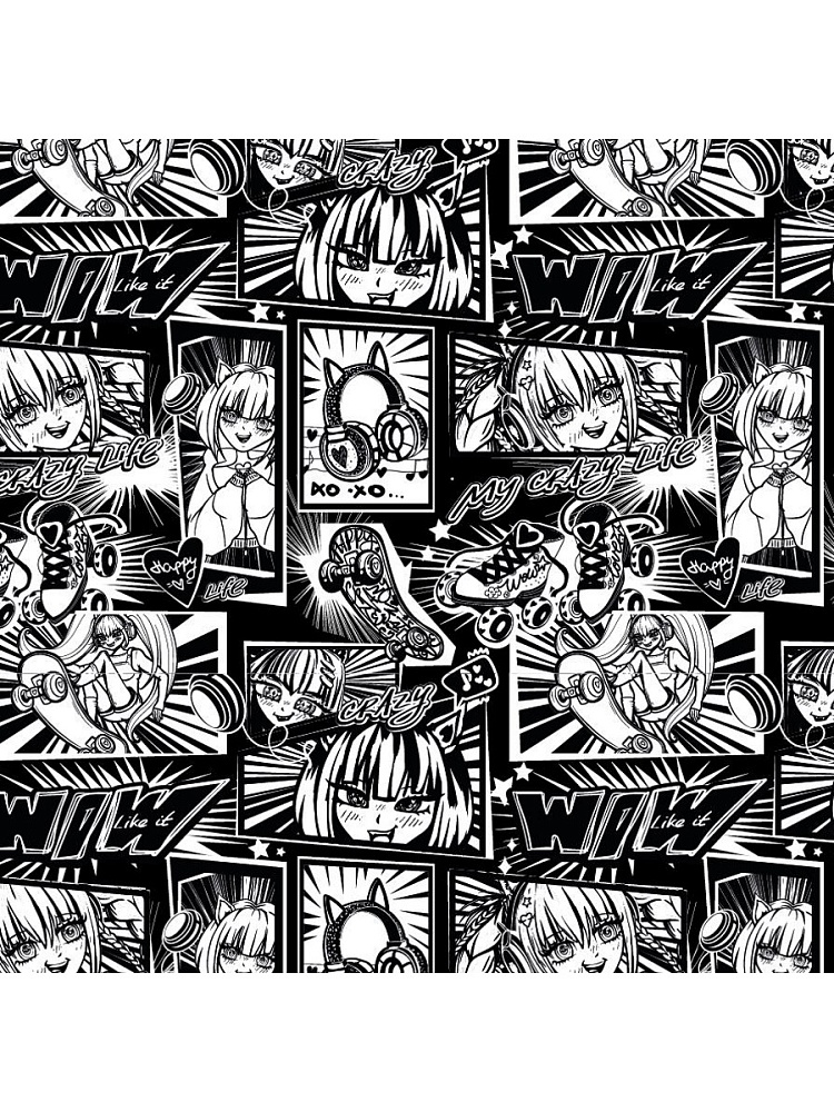 Набор квадратных коробок 3 в 1 Аниме комикс (19,5*19,5*11см-15,5*15,5*9см) "Собств. разраб."