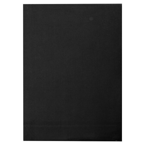 Картон цветной А4 ТОНИРОВАННЫЙ В МАССЕ, 50 листов, ЧЕРНЫЙ, в пленке, 220 г/м2, BRAUBERG, 210х297 мм,