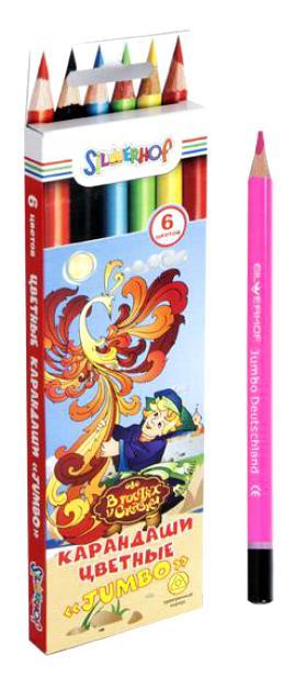 Цветные карандаши "В гостях у сказки", 6 цветов