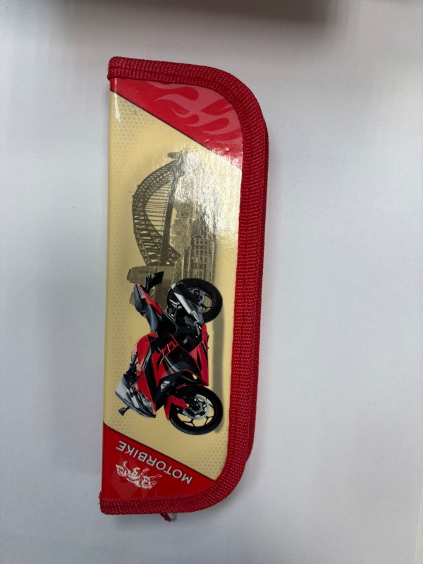 Пенал односекционный "Мото и мост"