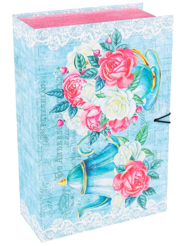 Коробка-книга "Цветы" (120х180х50) КК-4833