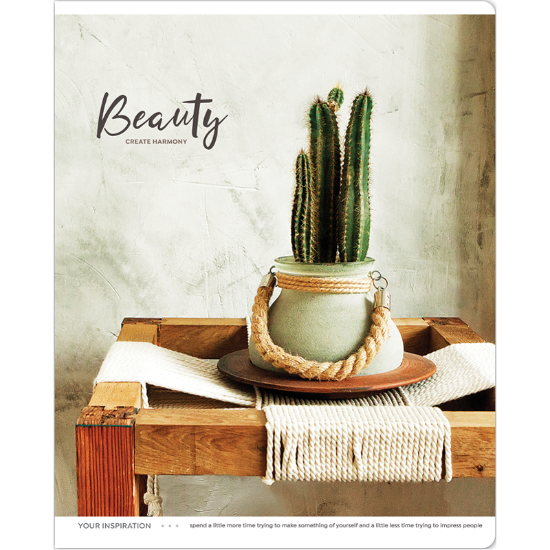 Тетрадь 48л., А5, клетка Greenwich Line Inspiration, глянцевая ламинация, 70г/м2