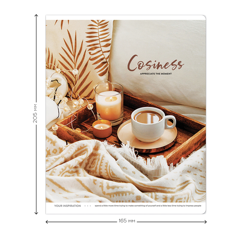 Тетрадь 48л., А5, клетка Greenwich Line Inspiration, глянцевая ламинация, 70г/м2