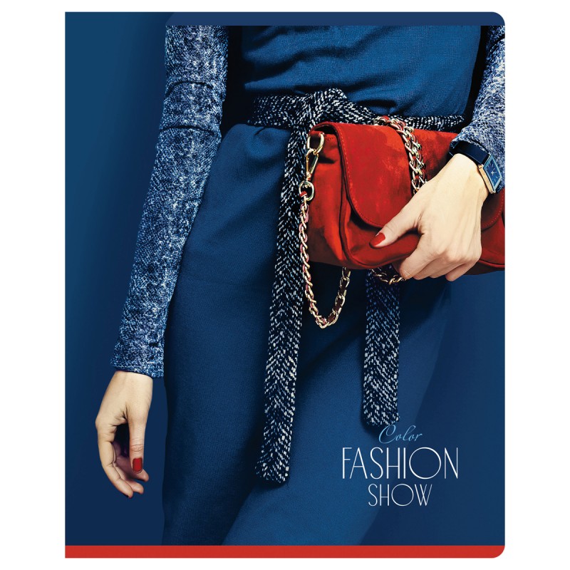 Тетрадь 48л., А5, клетка BG Fashion show, глянцевая ламинация