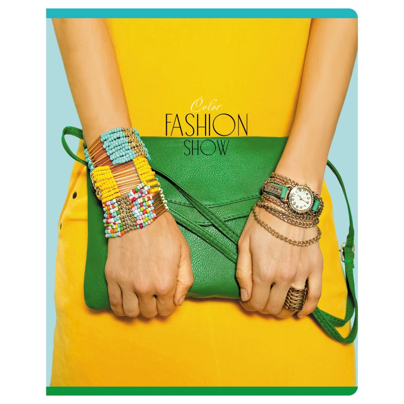 Тетрадь 48л., А5, клетка BG Fashion show, глянцевая ламинация