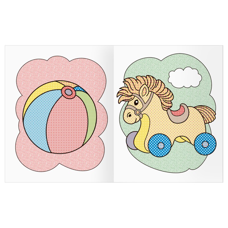 Раскраска водная 200*250, 8 стр., ТРИ СОВЫ "Раскрась водой. Первые игрушки"