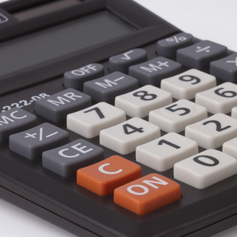 Калькулятор настольный STAFF PLUS STF-222, КОМПАКТНЫЙ (138x103 мм), 8 разрядов, двойное питание