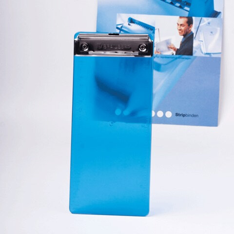 Доска-планшет МАЛЫЙ ФОРМАТ (100х228 мм), BRAUBERG "Espresso", с прижимом для счетов, заказов, пласти