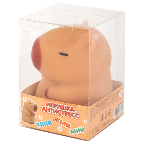 Игрушка-антистресс "КАПИБАРА", 10 см, дисплей, JOLLY JOT (ДЖОЛЛИ ДЖОТ)
