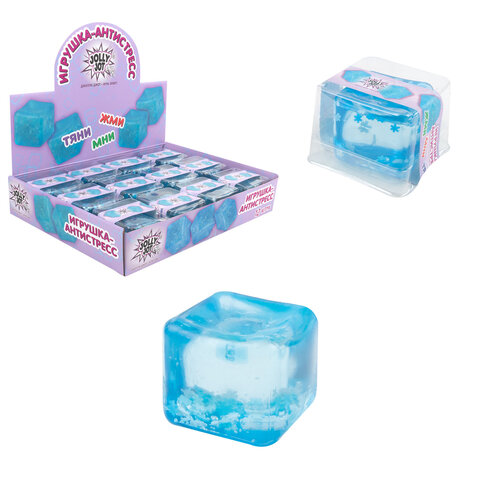 Игрушка-антистресс "КУБИК ЛЬДА", 5 см, дисплей, JOLLY JOT (ДЖОЛЛИ ДЖОТ)