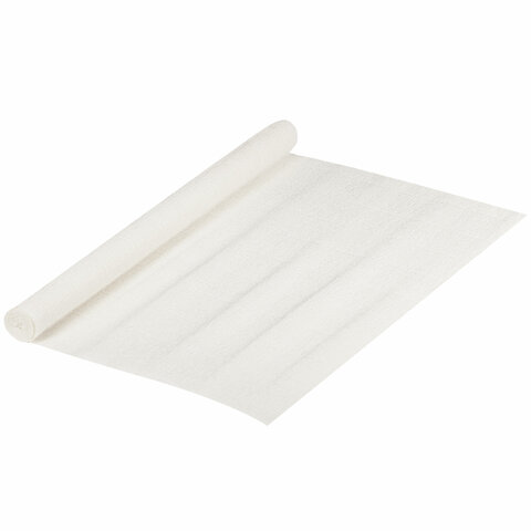 Бумага гофрированная/креповая, 32 г/м2, 50х250 см, белая, в рулоне BRAUBERG