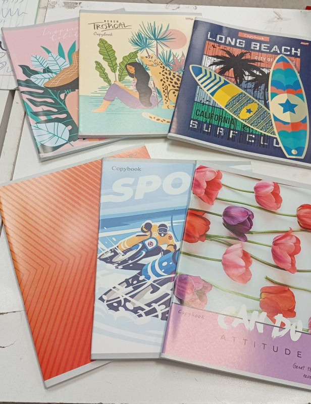 Тетрадь КЛЕТКА 48л. МИКС цвет. мелов. обл.