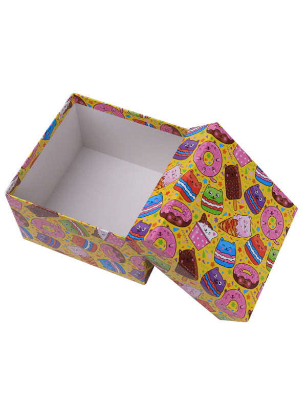 Коробка "Вкусняшки" 15,5 х 15,5 х 9 см, ПП-2896