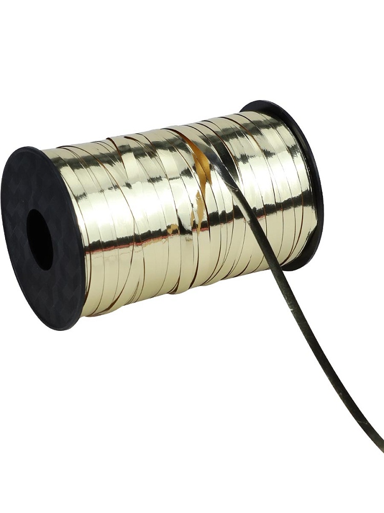 Лента декоративная, золотистая, 5мм*250м БЛ-3957 ЦЕНА ЗА 1 МЕТР