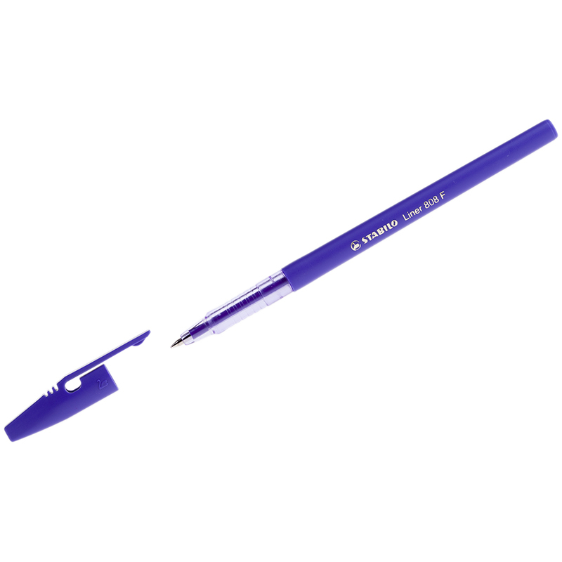 Ручка шариковая Stabilo "Liner 808" фиолетовая, 0,7мм