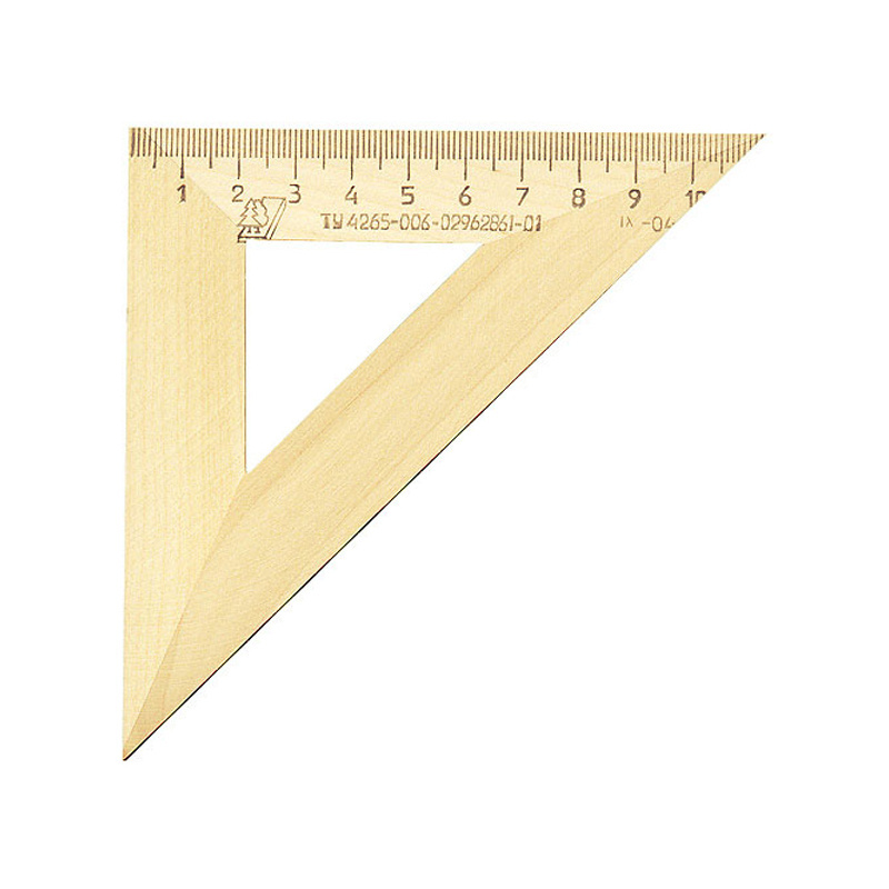 Треугольник деревянный, 45*, 11 см