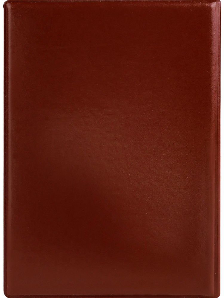 Обложка на паспорт Россия, коричневая (с метал. уголками) ОП-0676