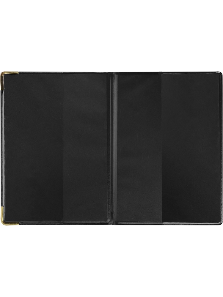 Обложка на паспорт Россия, коричневая (с метал. уголками) ОП-0676