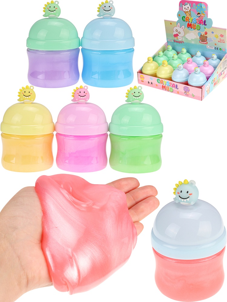 Слайм (12 шт в ш/б, кратно 12, цвет-микс) 125 гр. (арт. JD3751)