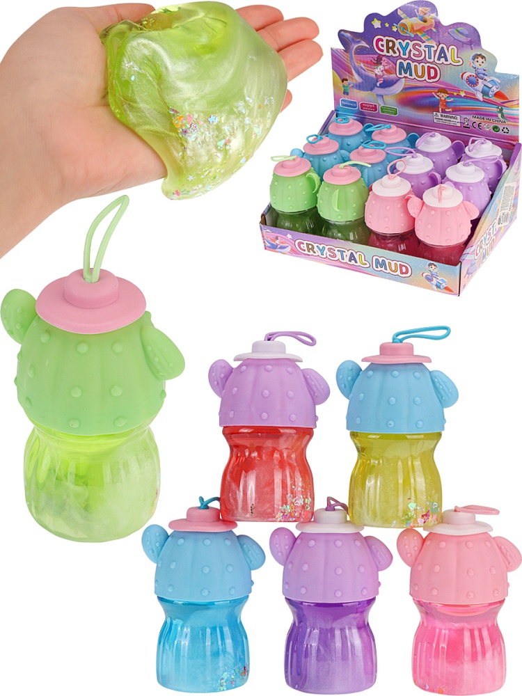 Слайм (12 шт в ш/б, 6 видов микс) 95 гр. (арт. JD3742)