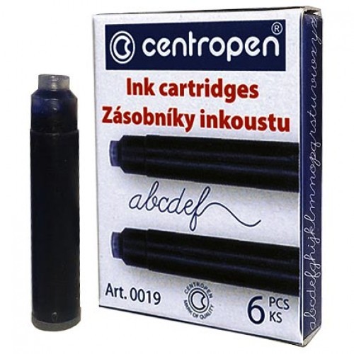 Картридж для перьевой ручки синий Centropen 0019/06