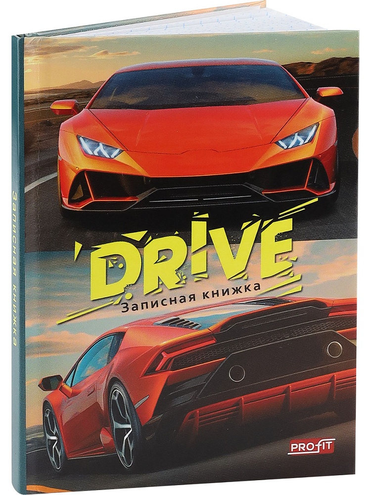 TМ"Profit"ЗАПИСНАЯ КНИЖКА А7 48л. БЫСТРЫЙ СПОРТКАР (К48-5927) перепл. 7БЦ, глянц.ламинация