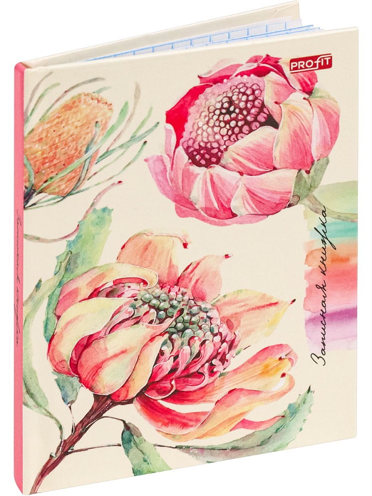 TМ"Profit"ЗАПИСНАЯ КНИЖКА А7 48л. НЕВЕРОЯТНЫЕ ЦВЕТЫ - 3 (48-6664) перепл. 7БЦ, глянц.ламинация