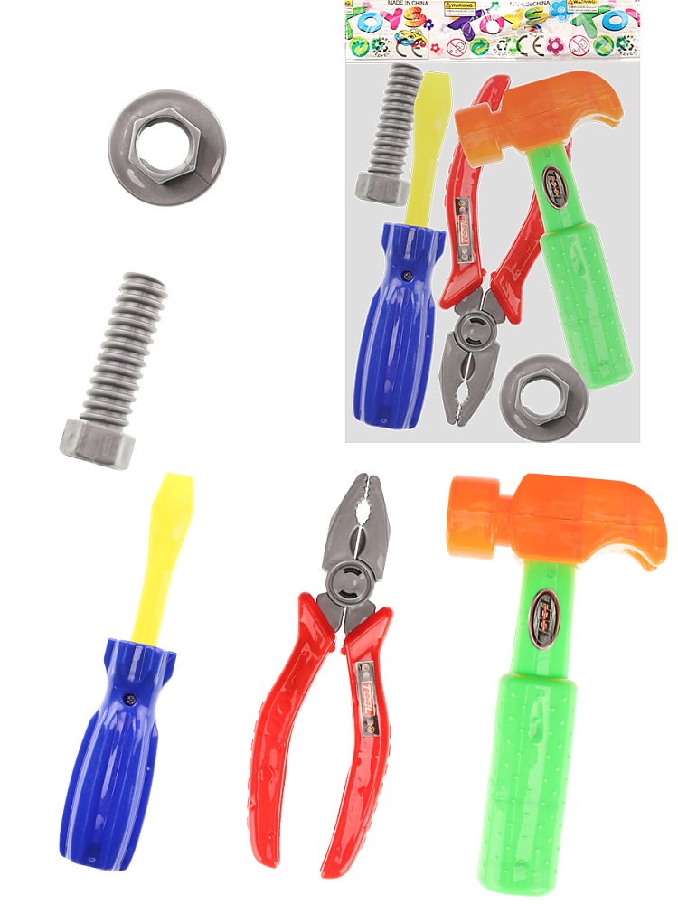 Набор инструментов "Помощник 3" микс 5 или 6 предметов в пакете (арт. Y24610004)