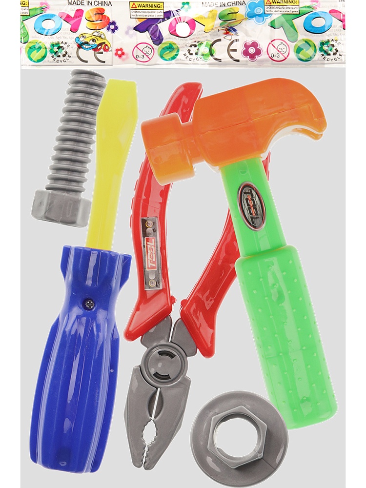 Набор инструментов "Помощник 3" микс 5 или 6 предметов в пакете (арт. Y24610004)