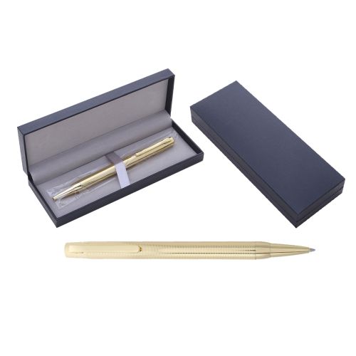 Ручка шар. подарочн.Mazari "Elatio G" пулевидный пиш.узел 0,7мм, поворотн.мех., металл.корпус, СИНЯЯ, подар.короб.