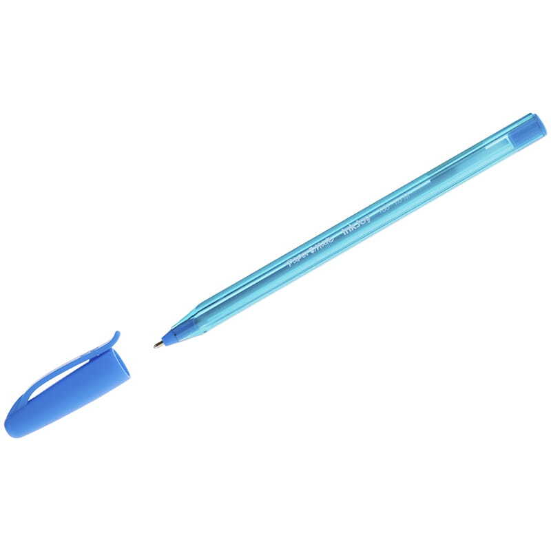 Ручка шариковая Paper Mate "InkJoy 100" голубая, 1,0мм трехгран.