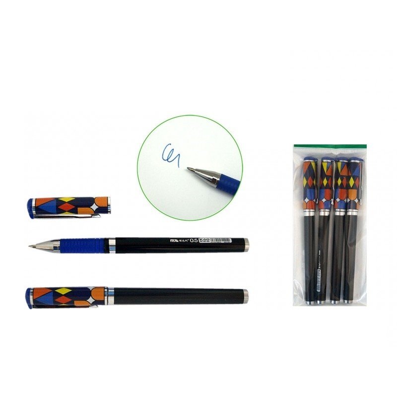 Ручка гелевая "Арлекино", 0,5 мм, пластик синяя