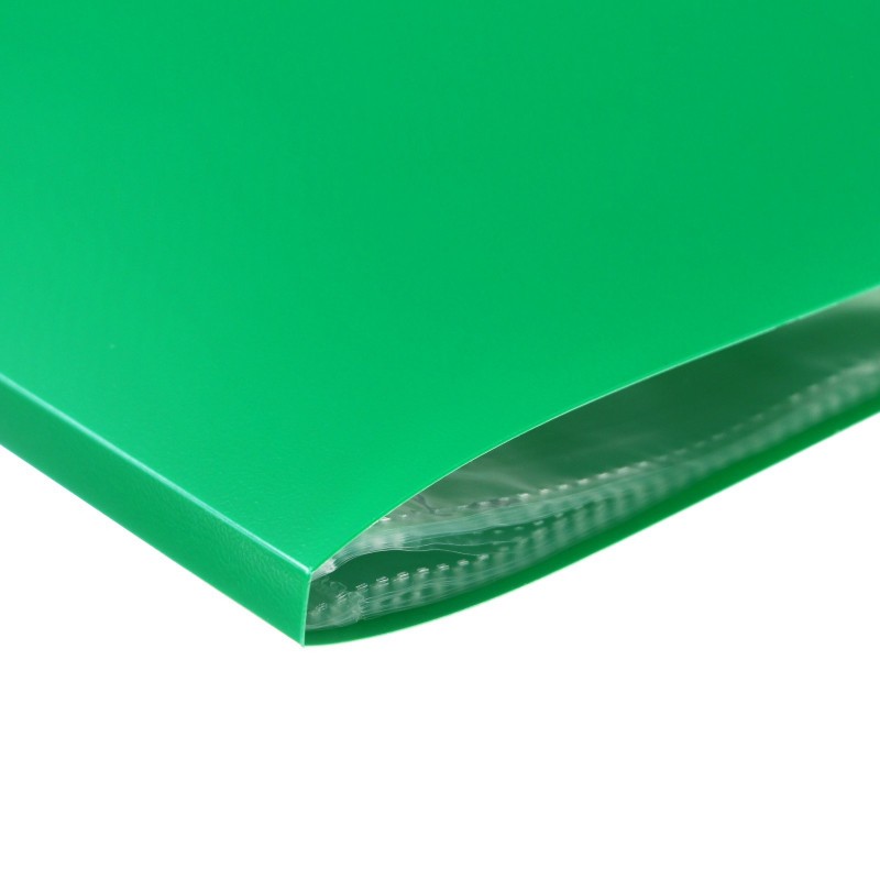 Папка с 20 вкладышами А5, 500 мкм, Calligrata, текстура "песок", зеленая 10060484