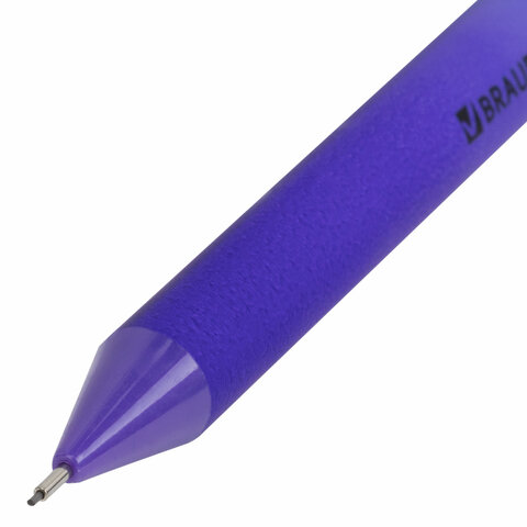 Карандаш механический 0,5 мм, BRAUBERG SOFT GRADE, корпус soft-touch ассорти, 181958