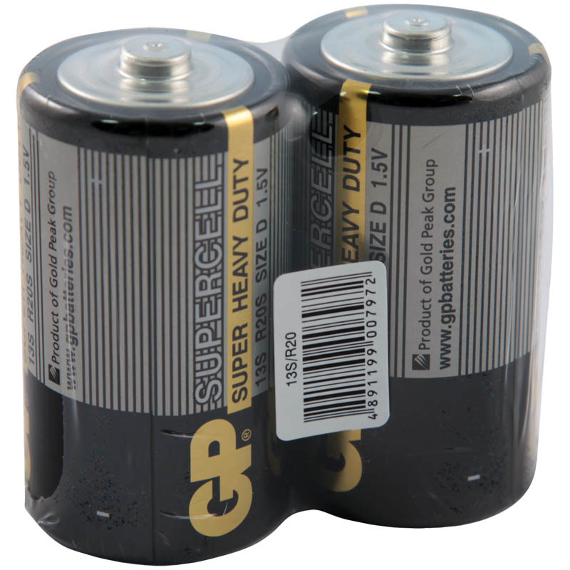 Батарейка GP Supercell D (R20) 13S OS2 ЦЕНА ЗА 1ШТ