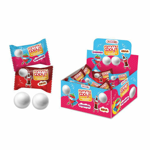 Жевательная резинка ГАММИ ФРУТ "кола, клубника" , 3 г, КОНФИТОЙ, ш/к 84453