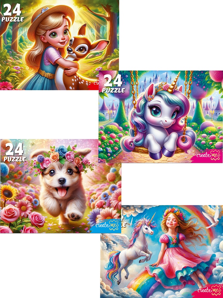 ПАЗЛЫ 24 элемента. ПАЗЛЫ ДЛЯ ДЕВОЧЕК (Арт. П24-3467)