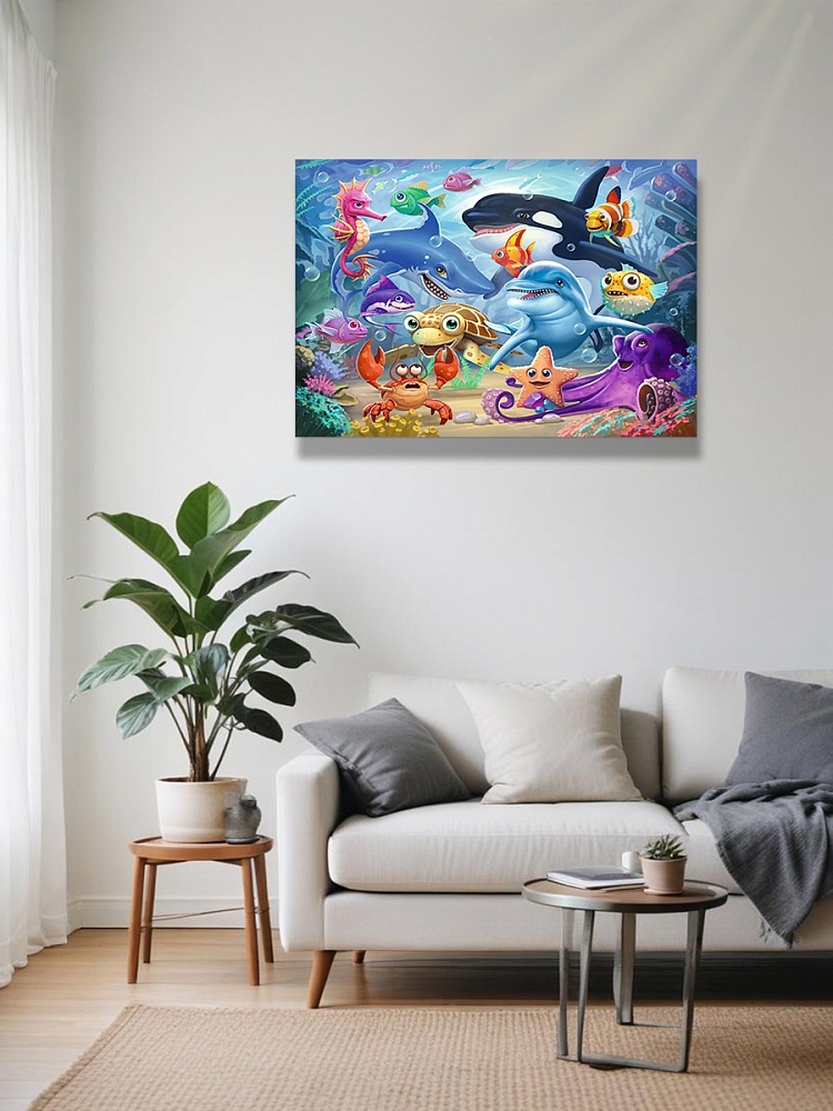 ПАЗЛЫ 160 элементов. Подводный-мир-№2 (арт.ПУ160-7719)