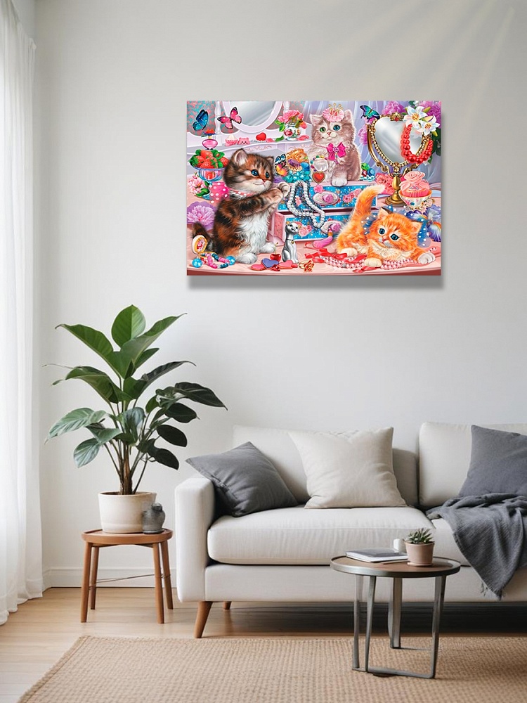 ПАЗЛЫ 260 элементов. ЗАБАВНЫЕ КОТИКИ №7 (Арт. ПУ-2902)