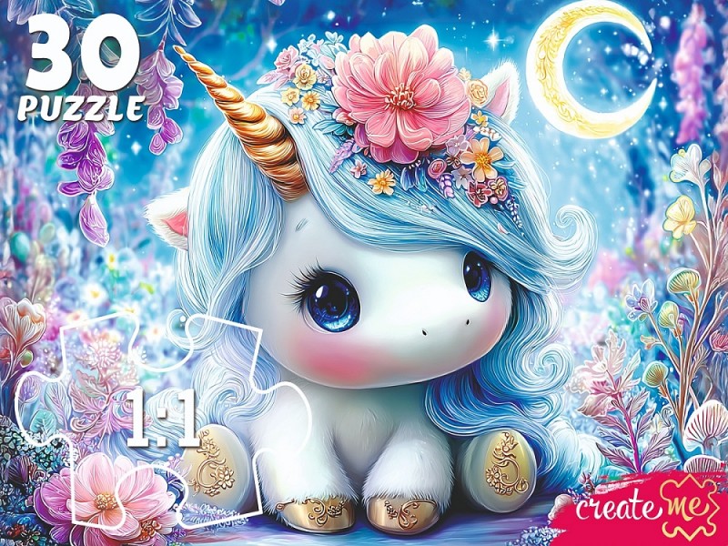 ПАЗЛЫ 30 элементов. ЧУДНЫЙ ЕДИНОРОГ (Арт. ПУ30-3183)