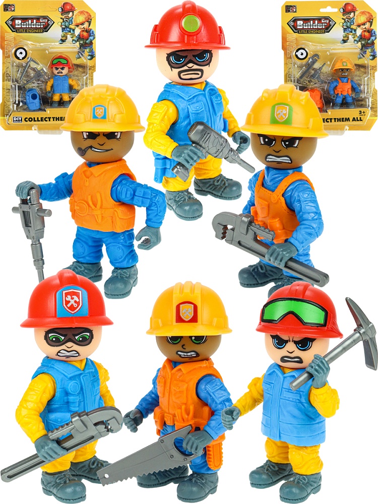 Мини-фигурка "Бригада строителей " (8х5 см солдат, аксессуары, микс, в блистере) ( Арт. Y17434047)