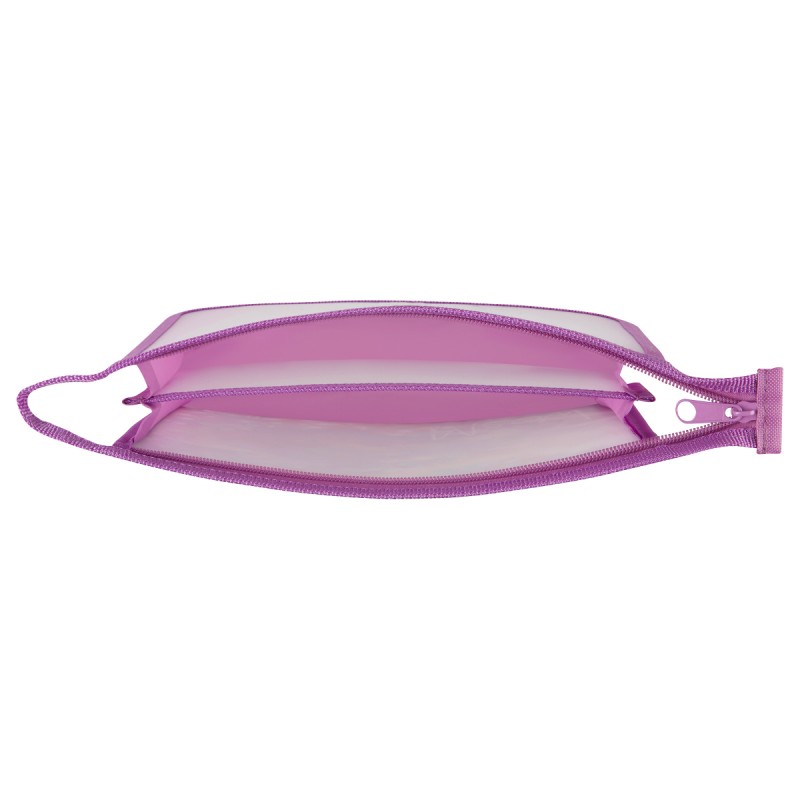 Папка для тетрадей 2 отделения, ArtSpace Striped Cat, А5, пластик, на молнии