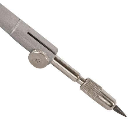 Готовальня BRAUBERG "Klasse", 3 предмета: циркуль 125 мм, точилка, грифель, пенал с подвесом