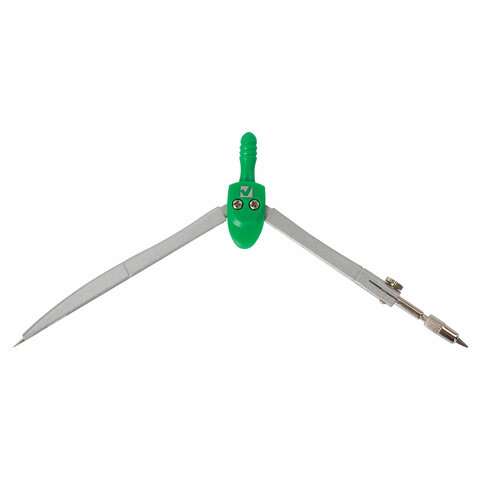 Готовальня BRAUBERG "Klasse", 3 предмета: циркуль 125 мм, точилка, грифель, пенал с подвесом