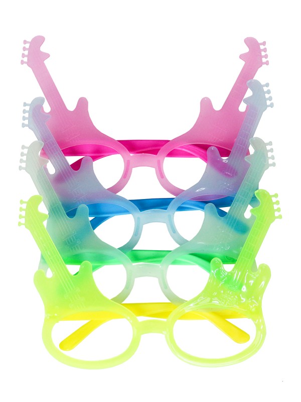 Карнавальные флуоресцентные очки Гитары